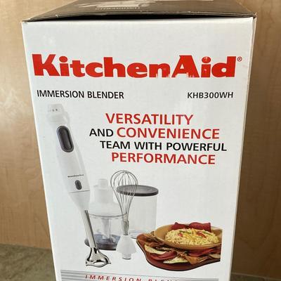 LOT 103: Kitchen Aid Immersion Blender and Chef's Choice Diamond Hone Electric Sharpener