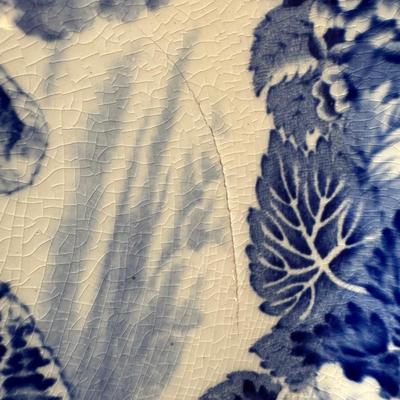 1930s Wood & Son Blue Turkey Plates - Set of Six
