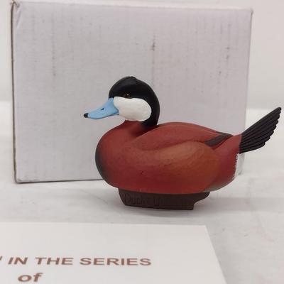 Ducks Unlimited Jett Brunet Miniature Decoy- Ruddy Duck