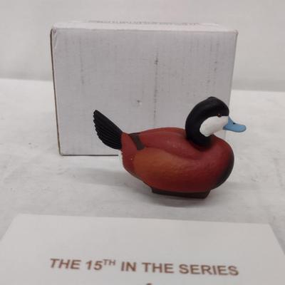 Ducks Unlimited Jett Brunet Miniature Decoy- Ruddy Duck