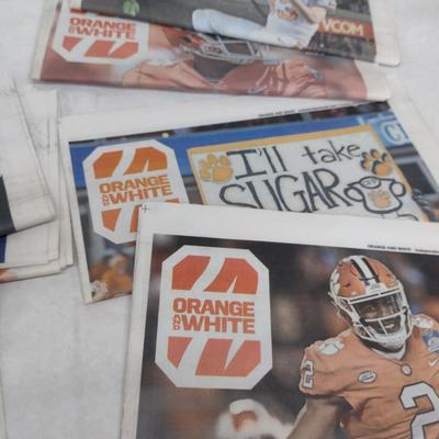 Collection of Clemson Orange and White Newspapers- Approx 2012-2018