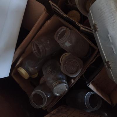 Assortment of House Hold Goods- Canning Jars