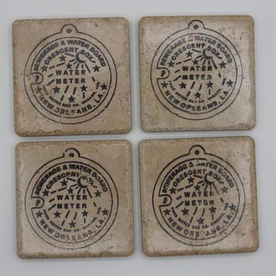 SIGNED Water Meter Coasters - Set of Four (4)