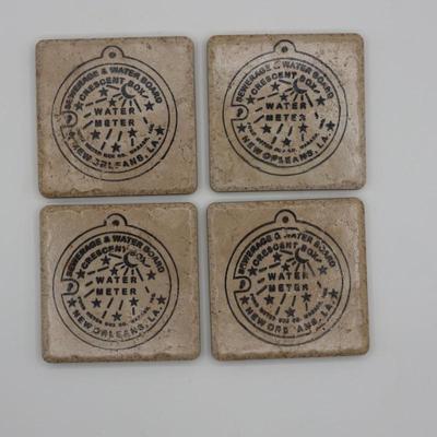 SIGNED Water Meter Coasters - Set of Four (4)