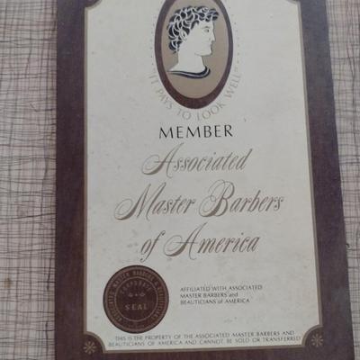 Associated Master Barbers of America Signs