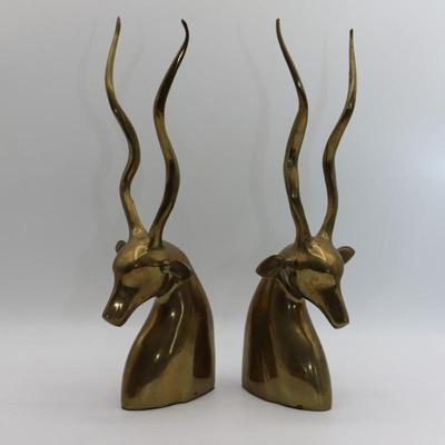 Brass Kudu Antelope Sculptures