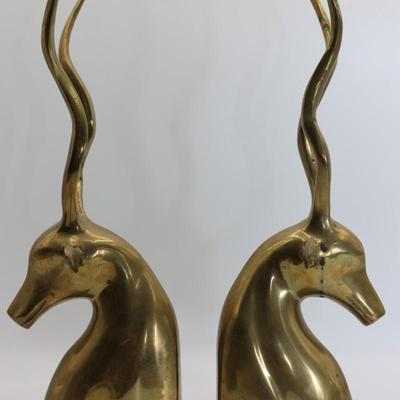 Brass Kudu Antelope Sculptures