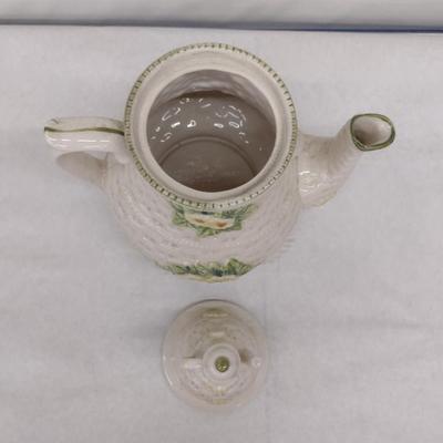 Large, Painted Japanese Ceramic Tea Pot- Approx 13