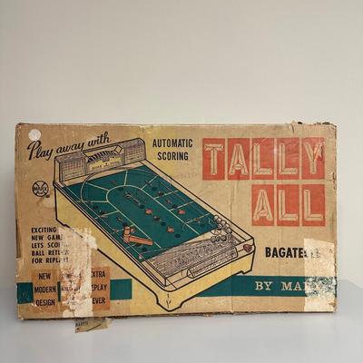 LOT 26B: Marx Tally All Pin Ball Game Bagatelle With Original Box