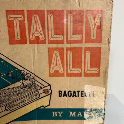 LOT 26B: Marx Tally All Pin Ball Game Bagatelle With Original Box