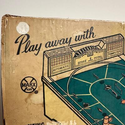 LOT 26B: Marx Tally All Pin Ball Game Bagatelle With Original Box