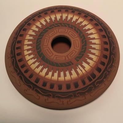 LOT 43B: Two Signed Native American Pottery Pieces & Signed Artifact Collection Mark Vranesh Painted Gourd