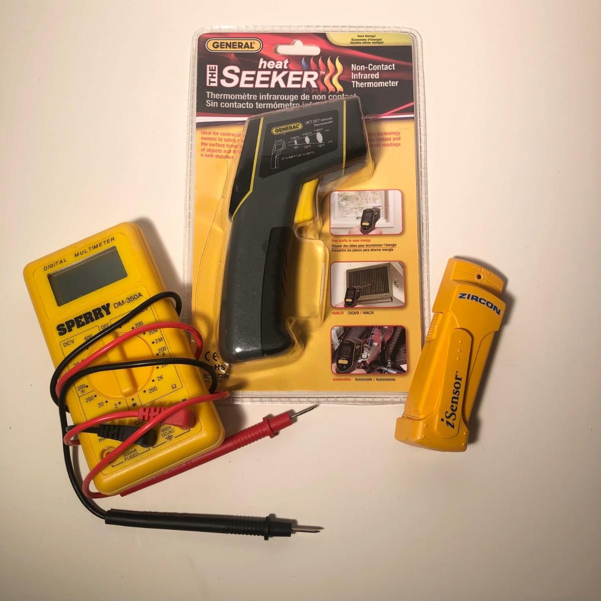 LOT 51B Sperry DM350A Digital Multimeter, Zircon iSensor Stud Finder