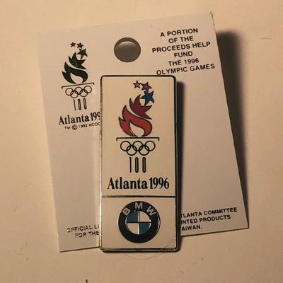 LOT 53B: 1996 Atlanta Olympics Pins - Coca-Cola Torch Bearer & BMW