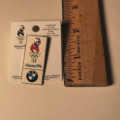 LOT 53B: 1996 Atlanta Olympics Pins - Coca-Cola Torch Bearer & BMW