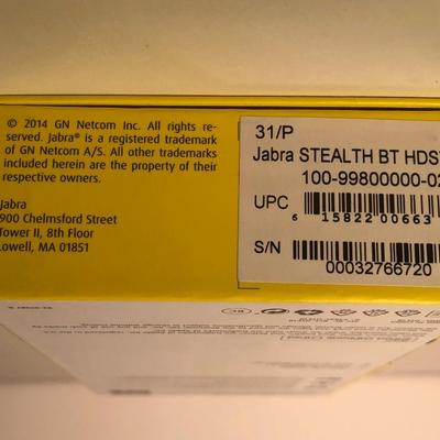 LOT 56B: Jabra Stealth Wireless Headset NIP, Royal Personal Crosscut Paper Shredder CX6, StorageTek Business Bag & Computer Mice
