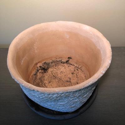 LOT 89D: Anthropologie Planter Basket & Ceramic Urn Vase