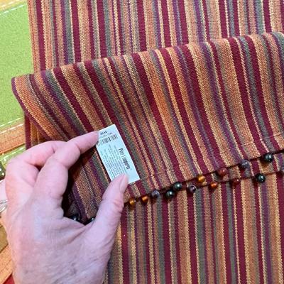 Fall themed table linens