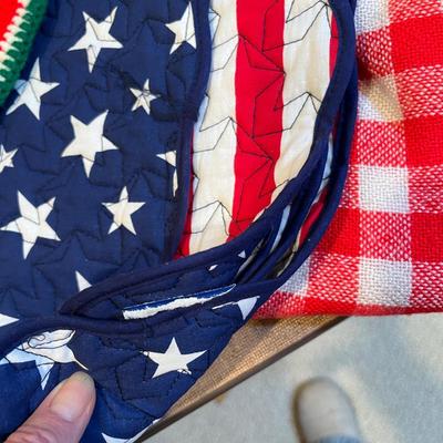 Patriotic themed table linens