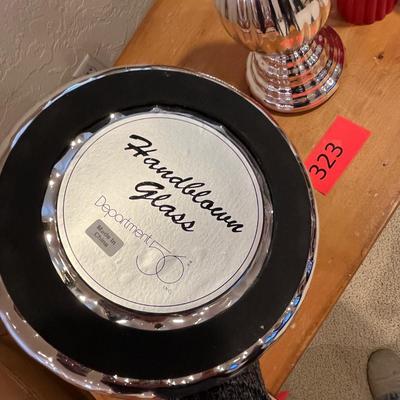 Mercury glass candlesticks