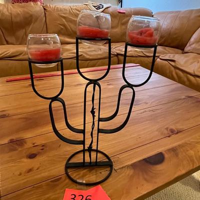 Cactus candle holder
