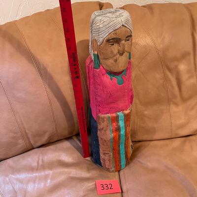 Native American style grandmother sculpture
