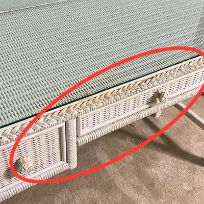 HENRY LINK ~ Five (5) Piece Wicker Queen / Full Bedroom Suite ~ *Read Details