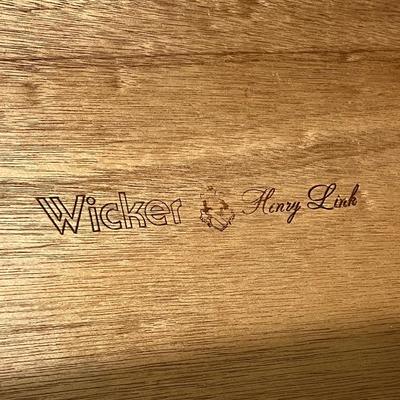 HENRY LINK ~ Five (5) Piece Wicker Queen / Full Bedroom Suite ~ *Read Details