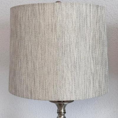 Pair (2) Matching Silver & Acrylic Lamps