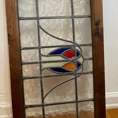 Two Framed Stained Glass