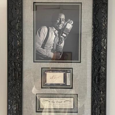 Signed Tony Bennett Memorabilia Authenticated by Beckett