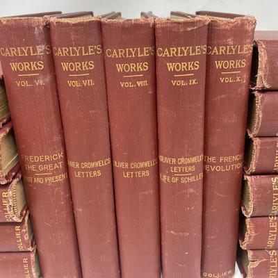 Carlyle's Complete Works 16 volumes Peter Fenelon Collier, Publisher copyright 1897