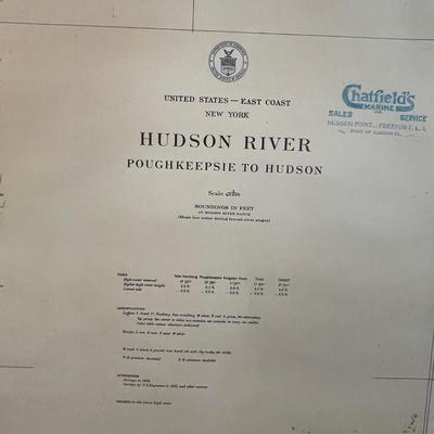 CHART: UNITED STATES - EAST COAST NEW YORK/ HUDSON RIVER/ POUGHKEEPSIE TO HUDSON