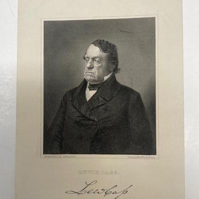 Lewis Cass Engraved by W. G. Jackman