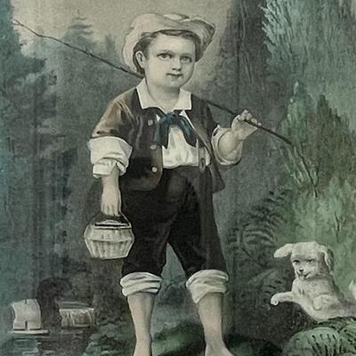 Litho, Currier & Ives, The Barefoot Boy