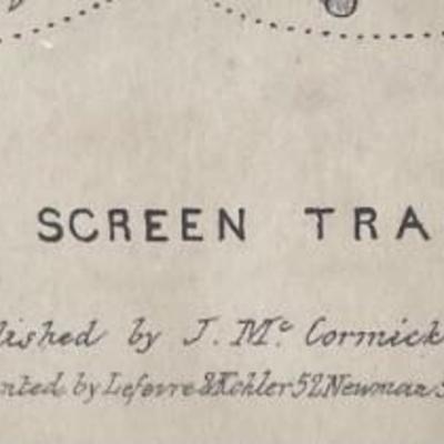 Litho, J McCormick, Ornamental Screen Transfers No. 8