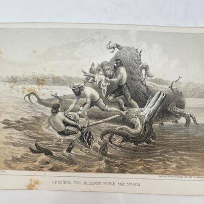 Sarony, Major & Knapp Lith, Crossing The Hellgate  River May 5th, 1854