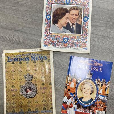 3 British Royal Family/ Illustrated London News Magazines