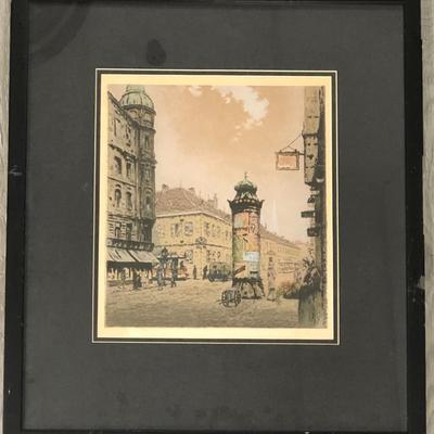 Signed Ego Thomas (German) lithograph