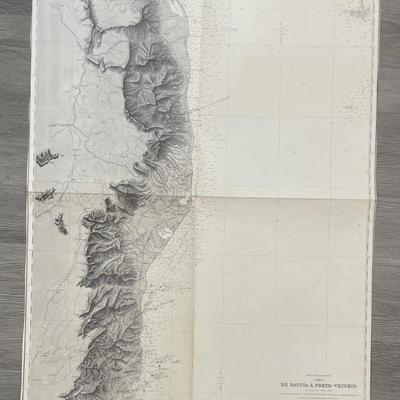 MER MEDITERRANEE/ CORSE/ DE BASTIA A PORTO- VECCHIO/ Carte levee de 1884 a 1890