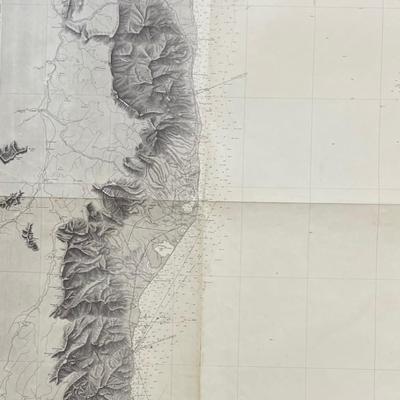 MER MEDITERRANEE/ CORSE/ DE BASTIA A PORTO- VECCHIO/ Carte levee de 1884 a 1890