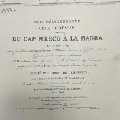 MER MEDITERRANEE/COTE D'ITALIE / DU CAP MESCO A LA MAGRA Levee n 1846 et 1847