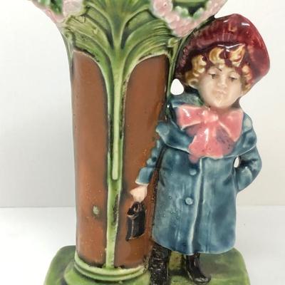 20 TH  Century Majolica candleholder Figurine