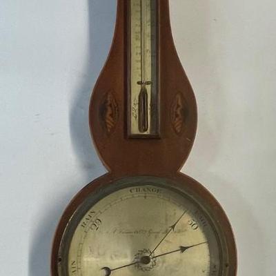 A TURONI & CO. GREVIL ST. HOLBORN LONDON BAROMETER ENGLISH c.1890s