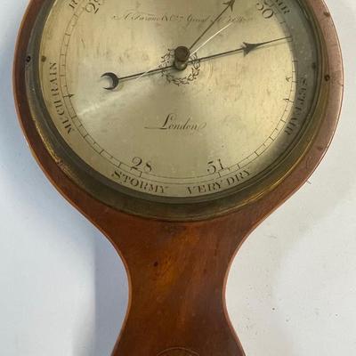 A TURONI & CO. GREVIL ST. HOLBORN LONDON BAROMETER ENGLISH c.1890s