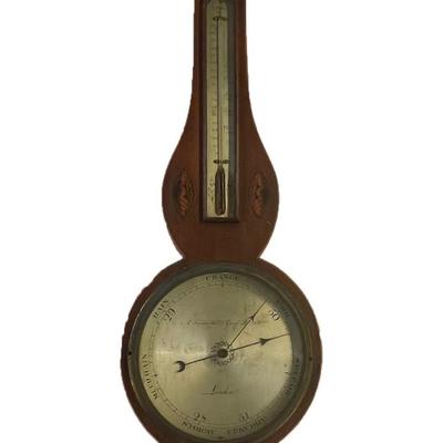 A TURONI & CO. GREVIL ST. HOLBORN LONDON BAROMETER ENGLISH c.1890s