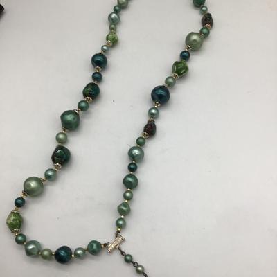 Green and blue fashion Necklace