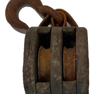 Maritime Wood Block Tackle Pulley/ MADESCO PRODUCT/EASTON PENNSYLVANIA