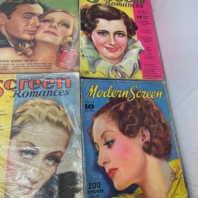 Collection Six Screen Movie Magazines 1930's