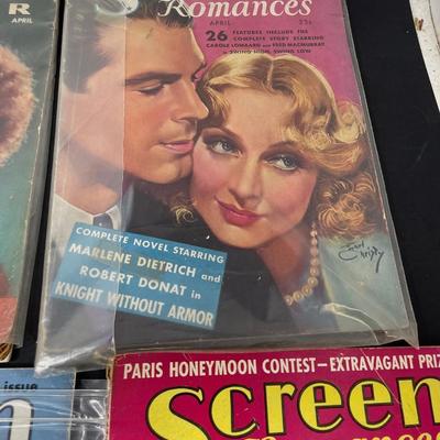 Collection 8 Screen/Modern Screen Movie Stories 1930's